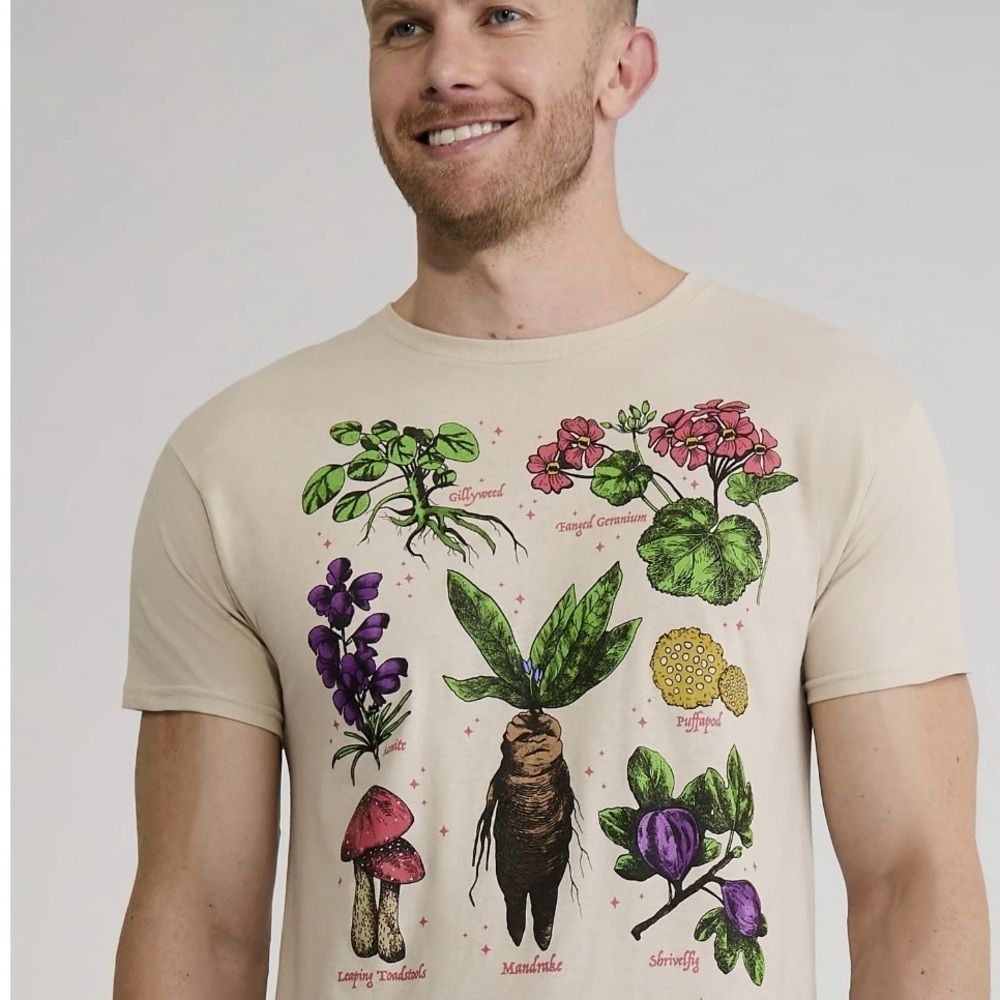 Harry Potter Men's & Big Men's Herbology Color Graphic Tee - Picture 4 of 9